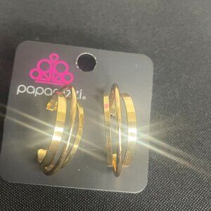 Goldtone Hoops